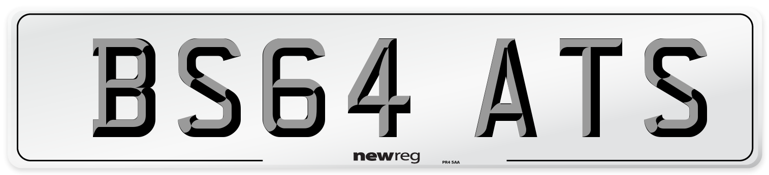 BS64 ATS Number Plate from New Reg